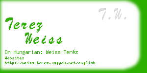 terez weiss business card